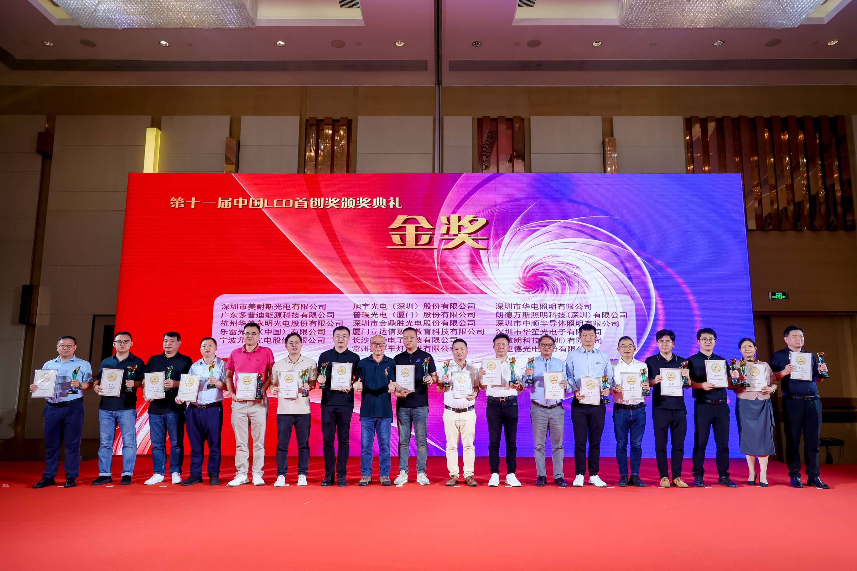 第十一届中国LED首创奖金奖、营收50强、知识产权50强发布